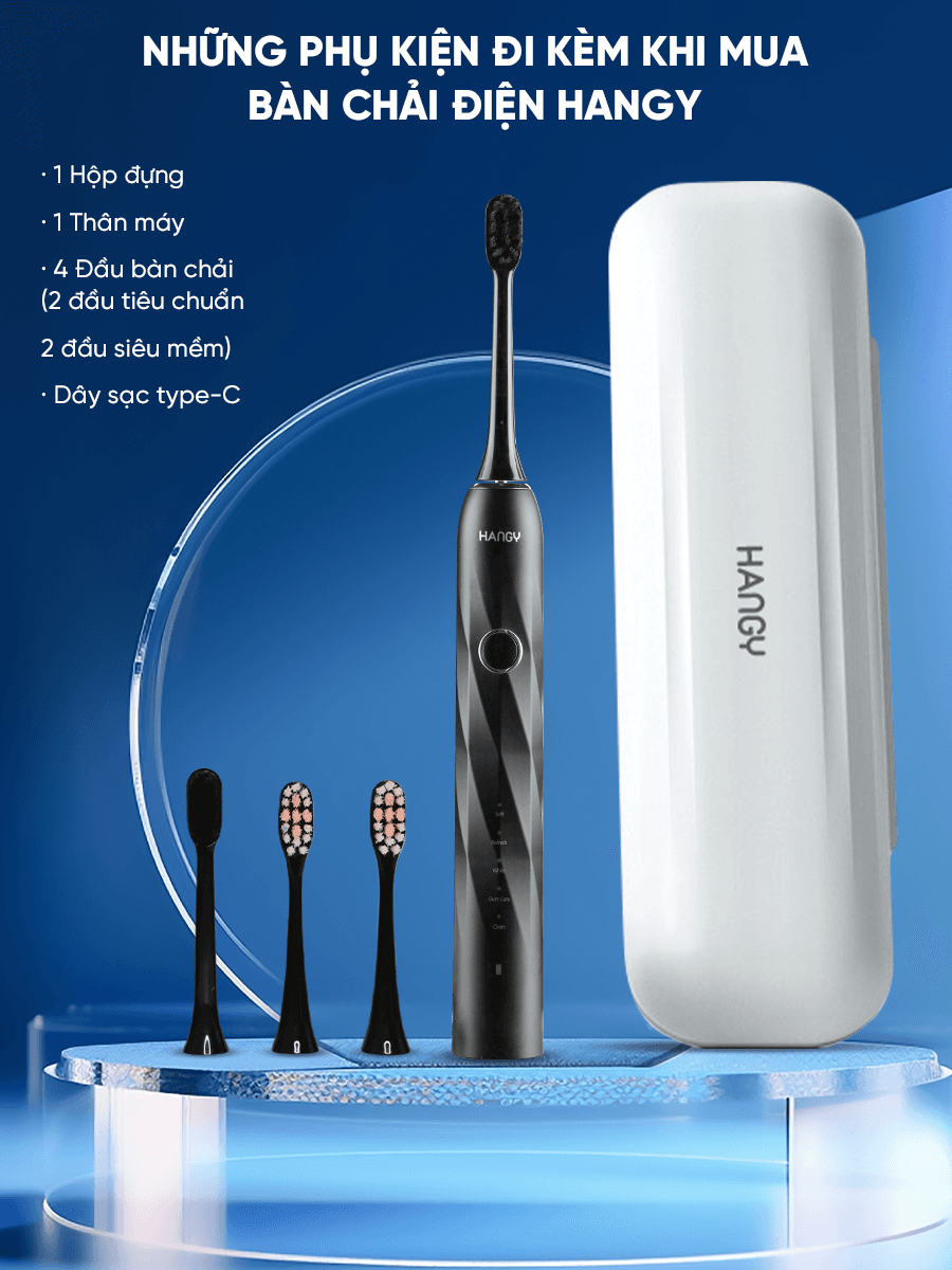 Bàn chải điện HANGY chuẩn nha khoa HY23 Pro [Bảo hành 2 năm] - Ảnh 1