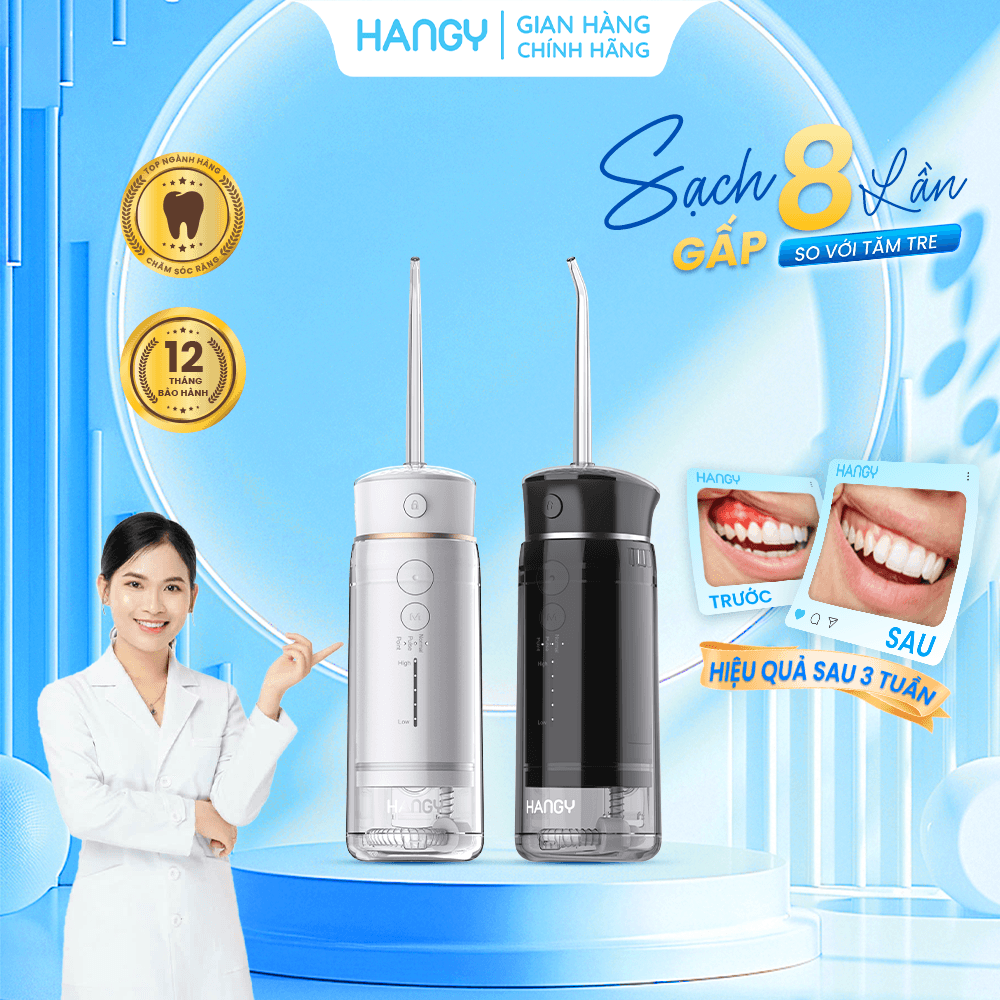 Máy Tăm Nước "Dịu Nhẹ Từng Tia - Bảo Vệ Nướu Nhạy Cảm" HM23