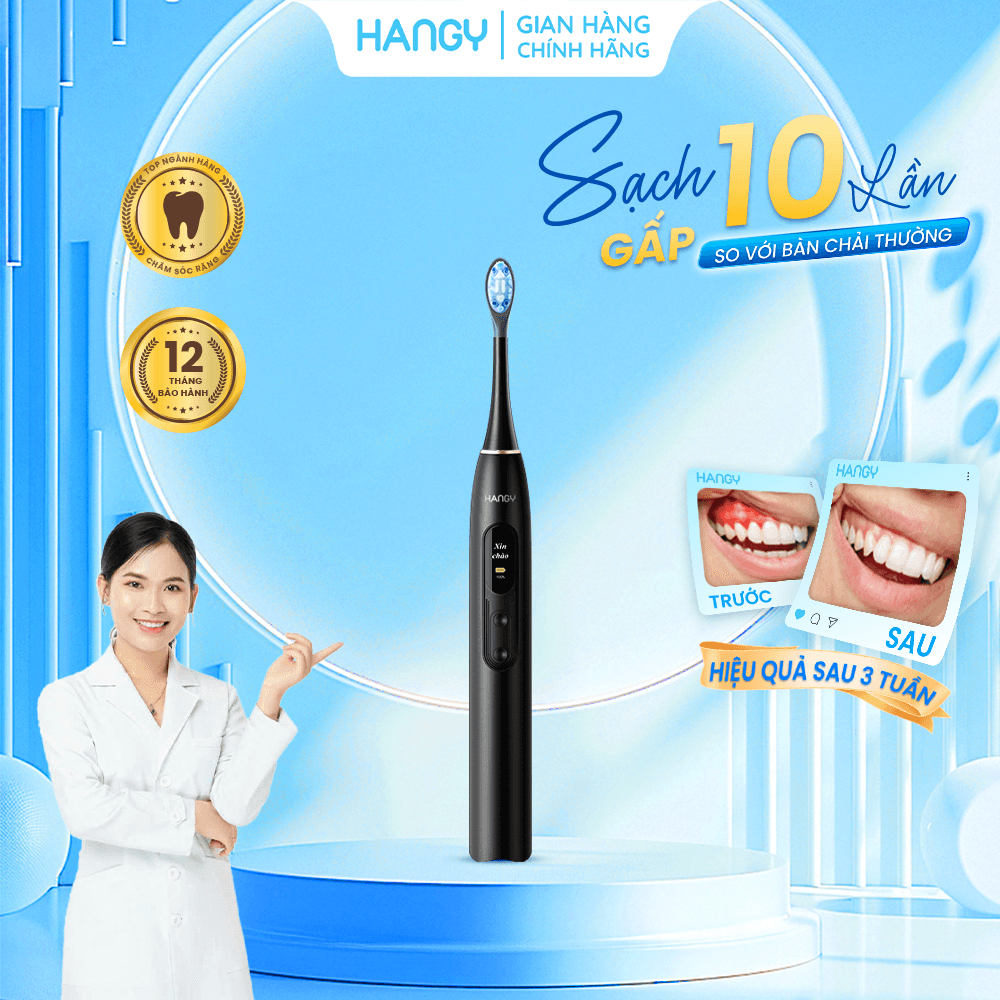 Bàn Chải Điện  “Sạc Một Lần – Xài Mấy Tuần” HY23 ULTRA