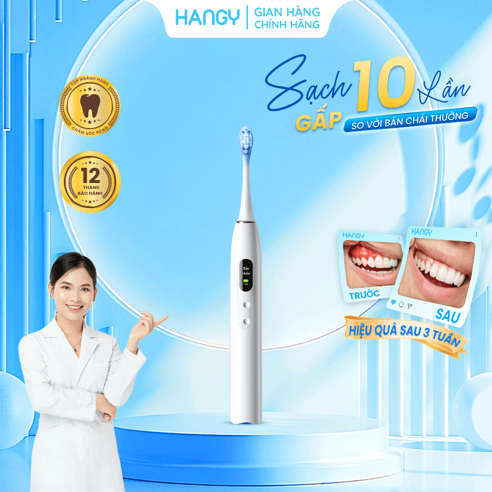 Bàn Chải Điện  “Sạc Một Lần – Xài Mấy Tuần” HY23 ULTRA - Ảnh 2