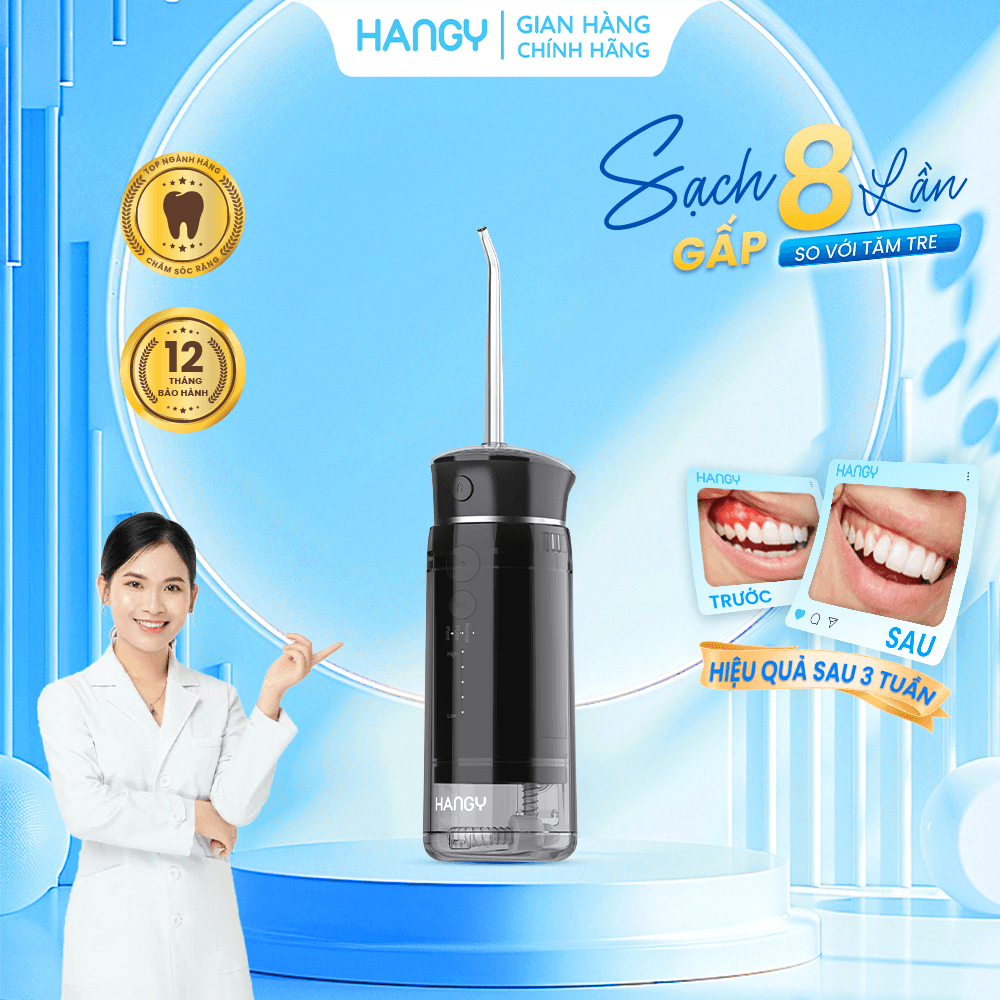 Máy tăm nước gấp gọn HANGY HM23 Phiên bản mới nhất 2025 [1 đổi 1 trong 12 tháng] - Ảnh 3