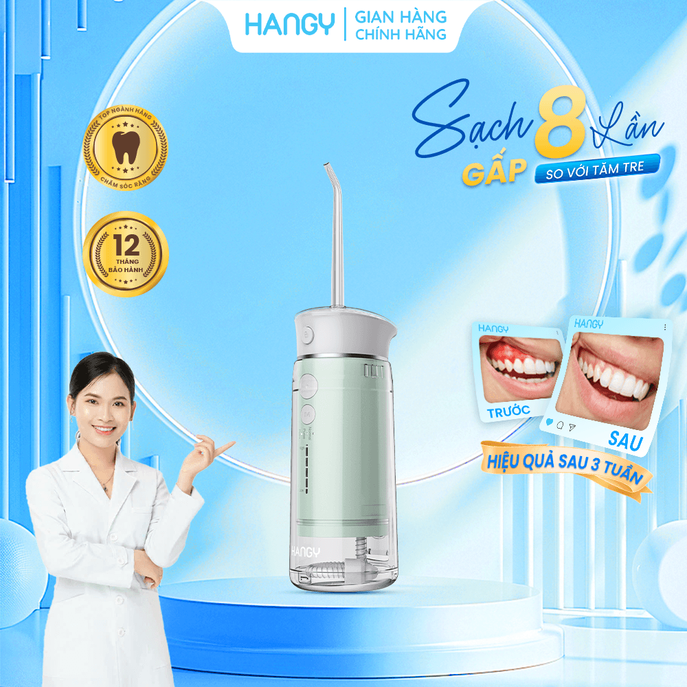 Máy tăm nước gấp gọn HANGY HM23 Phiên bản mới nhất 2025 [1 đổi 1 trong 12 tháng] - Ảnh 5
